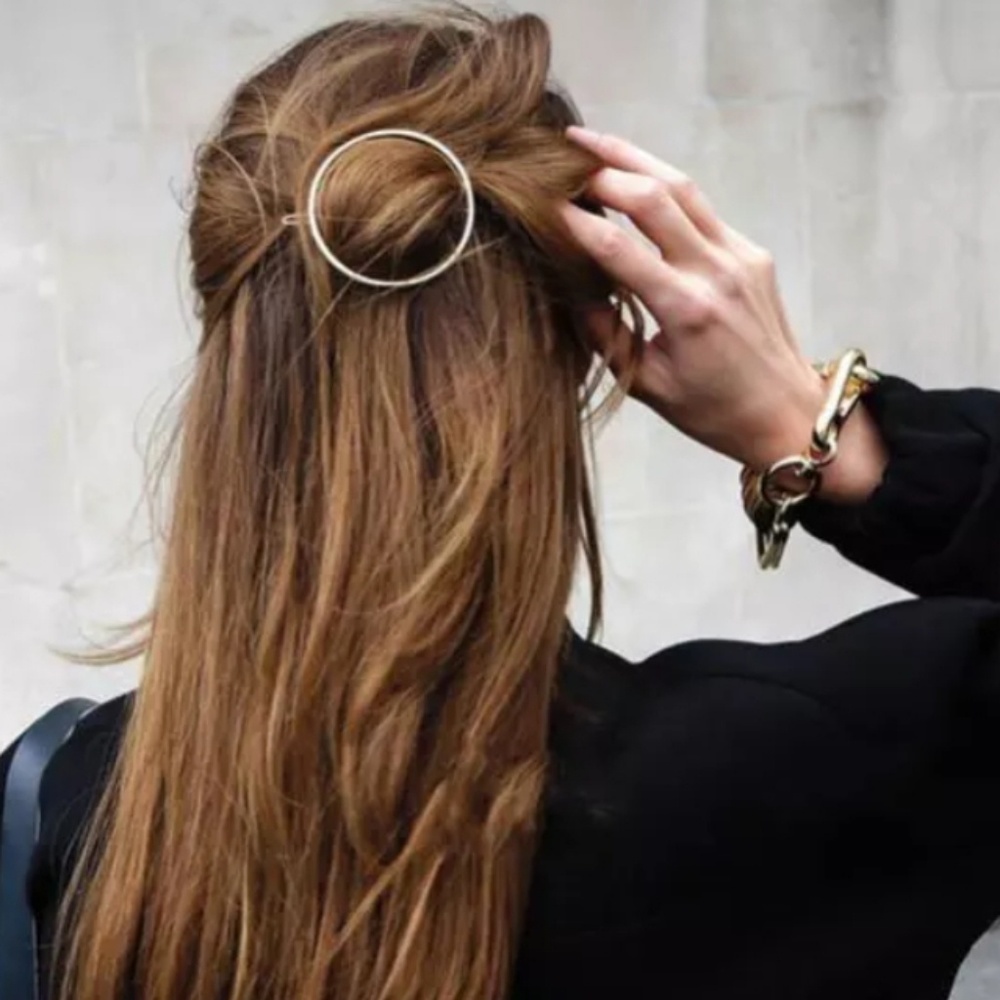 Round OR Triangle Large Hair Clip pin - Picture 7 of 7